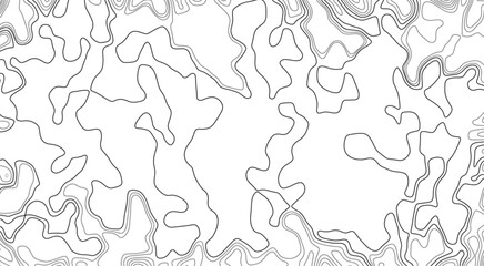 Abstract moving topographic map lines background. contour line abstract background art