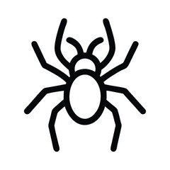 Obraz premium Simple Black and White Spider Illustration Featuring Eight Legs