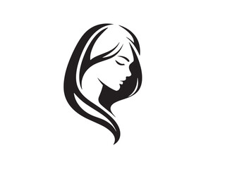 Hair salon icon 2D vector line art for styling and beauty service