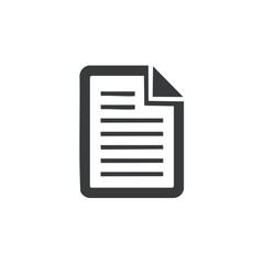 Simple Document Icon Showing Lines of Text