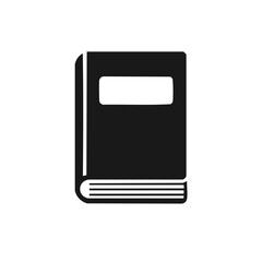 Obraz premium Hardcover book vector icon, simple flat glyph for school, library, and education