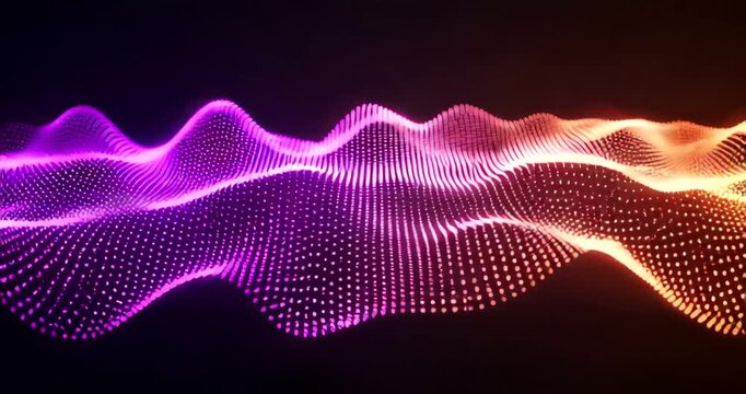 Vibrant abstract wave pattern showcasing colorful light effects in motion