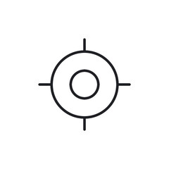 Target Scope Focus UI UX Line Icon