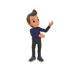 Man Dancing 3D Illustration