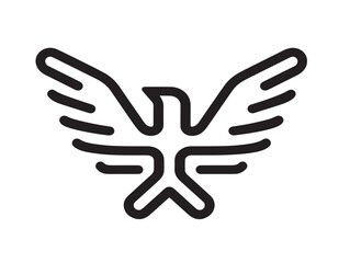 Migration icon 2D vector line art in a clean minimalist illustration for people