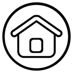 home icon button, home icon on a white background