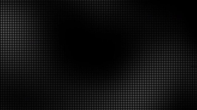 Animated abstract technology black loop background random dots and grid 4K