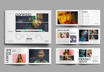 Creative Portfolio Book Template for Artistic Expression