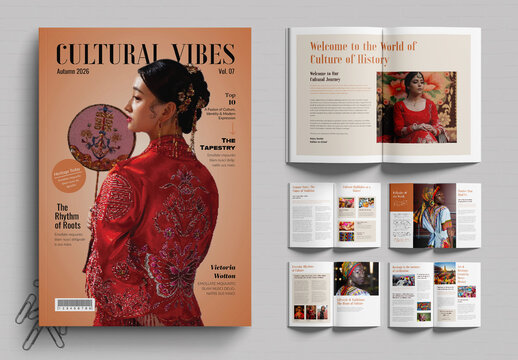 Cultural Magazine Template