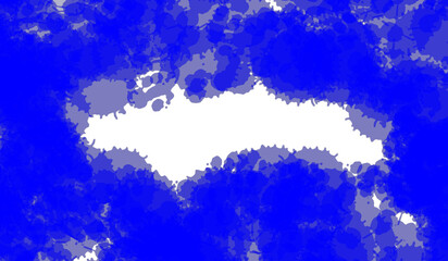 Blue Color Fog or Smoke On Transparent Background