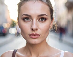 une femme avec un joli regard 
