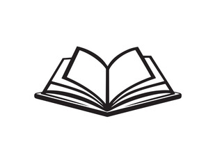 Reading icon 2D vector line art for book lover and literary enjoyment