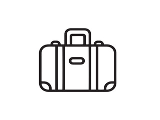 Rest and travel icon 2D vector line art for vacation and relaxation time