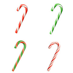 クリスマス キャンディケイン イラスト 3D