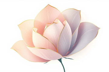 Pink beautiful flower. Delicate warm pastel tones. Low contrast