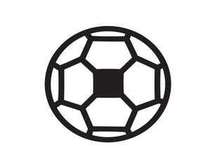 Soccer icon 2D vector line art for sports and football themes