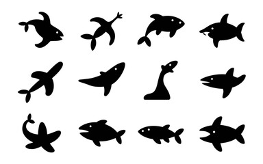 vector silhouettes of animals