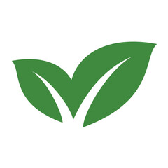 Green Leaf Vector Icon Illustration