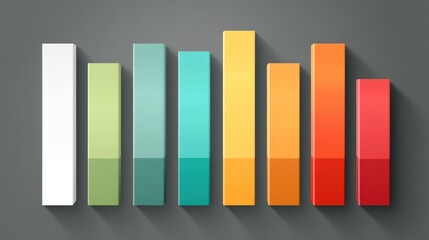 Color-coded bar chart infographic design