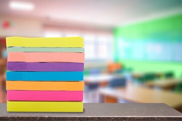Different colored plasticine Educational games for children.