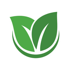 Green Leaf Vector Icon Illustration
