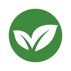 Green Leaf Vector Icon Illustration