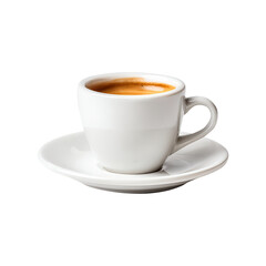 Espresso cup, isolated on white background, realistic, studio lighting, centered, no shadow, transparent background