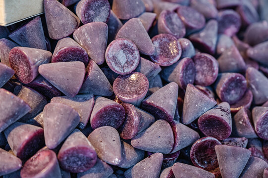 A cuberdon, a cone-shaped Belgian candy.