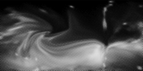 Fototapeta premium Halftone dotted abstract background. Grain gradient texture background with dots. Noise Stipple pointillism pattern. Sand grain grunge stipple effect. Abstract texture engraved overlay. Vector