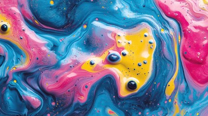 Abstract colorful paint swirls. Background Vibrant colors mixing. Use Design inspiration