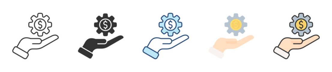 Business Management Icon Set Multiple Style Collection