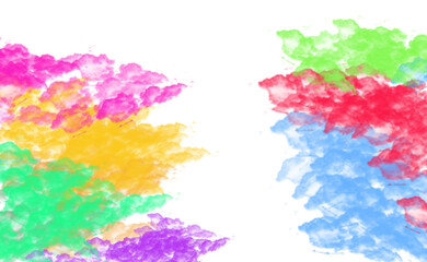 Abstract colorful watercolor paint texture with splashes and blots for an artistic grunge background design