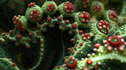 Abstract fractal organic forms