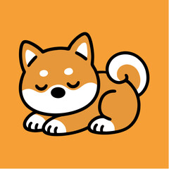 Shiba Inu Sleeping