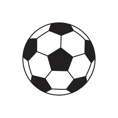 Classic black and white soccer ball isolated on a clean background.