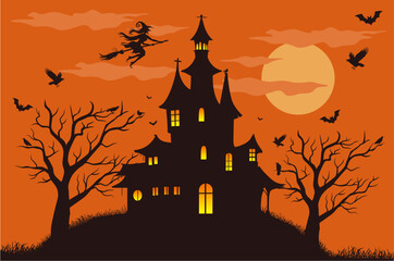 Night Of Sweets Halloween Background Design