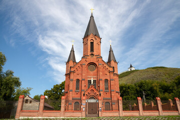 Fototapeta premium Roman Catholic (Polish) Church of the Holy Trinity. Tobolsk, Tyumen region