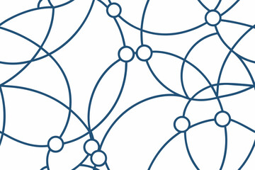 Minimal blue circle line