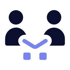 Obraz premium Partnership Icon for Business, Collaboration, and Strategic Alliance Design