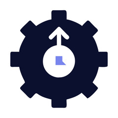 Obraz premium Productivity Icon for Business, Work Efficiency, and Task Management Design
