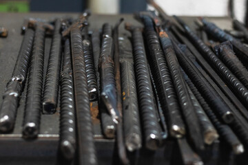 iron pieces ready for forging
