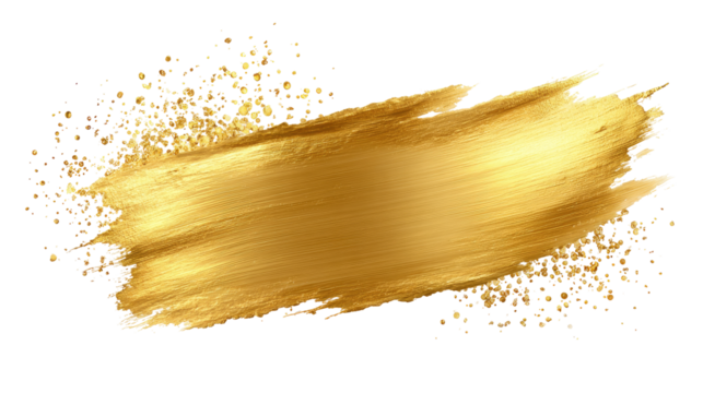Gold paint splash, textured, abstract
