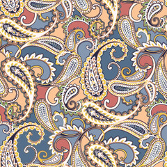 design vintage paisley pattern illustrator artwork earth colors