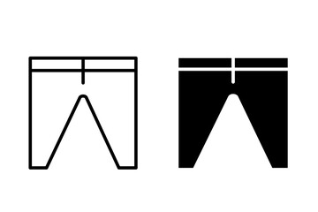 Pants Icon – Minimal Clothing Symbol for Fashion and Apparel Design
