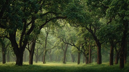 Fototapeta premium Dogwood field at Dawn