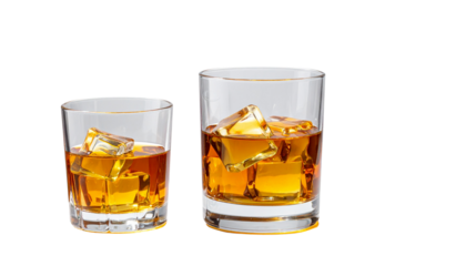  Classic Whiskey Glass Bundle – isolated on transparent background