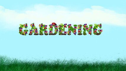 Gardening Meadow Background Image