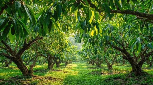 Mamey sapote field at Dawn