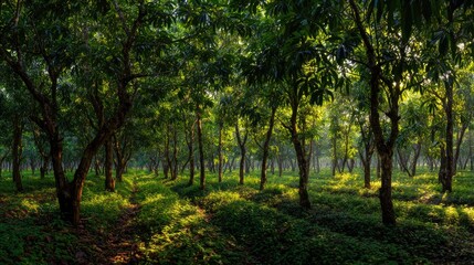 Rambutan field at Dawn