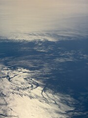 sky and snow like clouds 